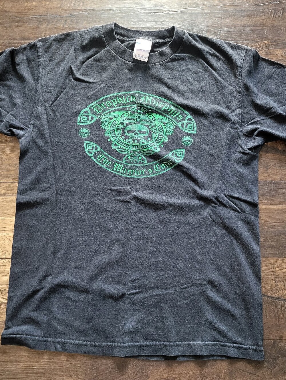 Vintage Dropkick Murphys Tee Shirt Medium Black Warriors Code Murina Made In USA